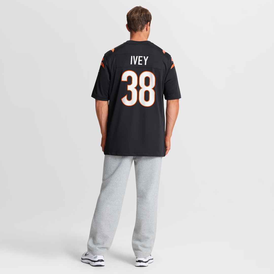 DJ Ivey Cincinnati Bengals Team Game Jersey - Black