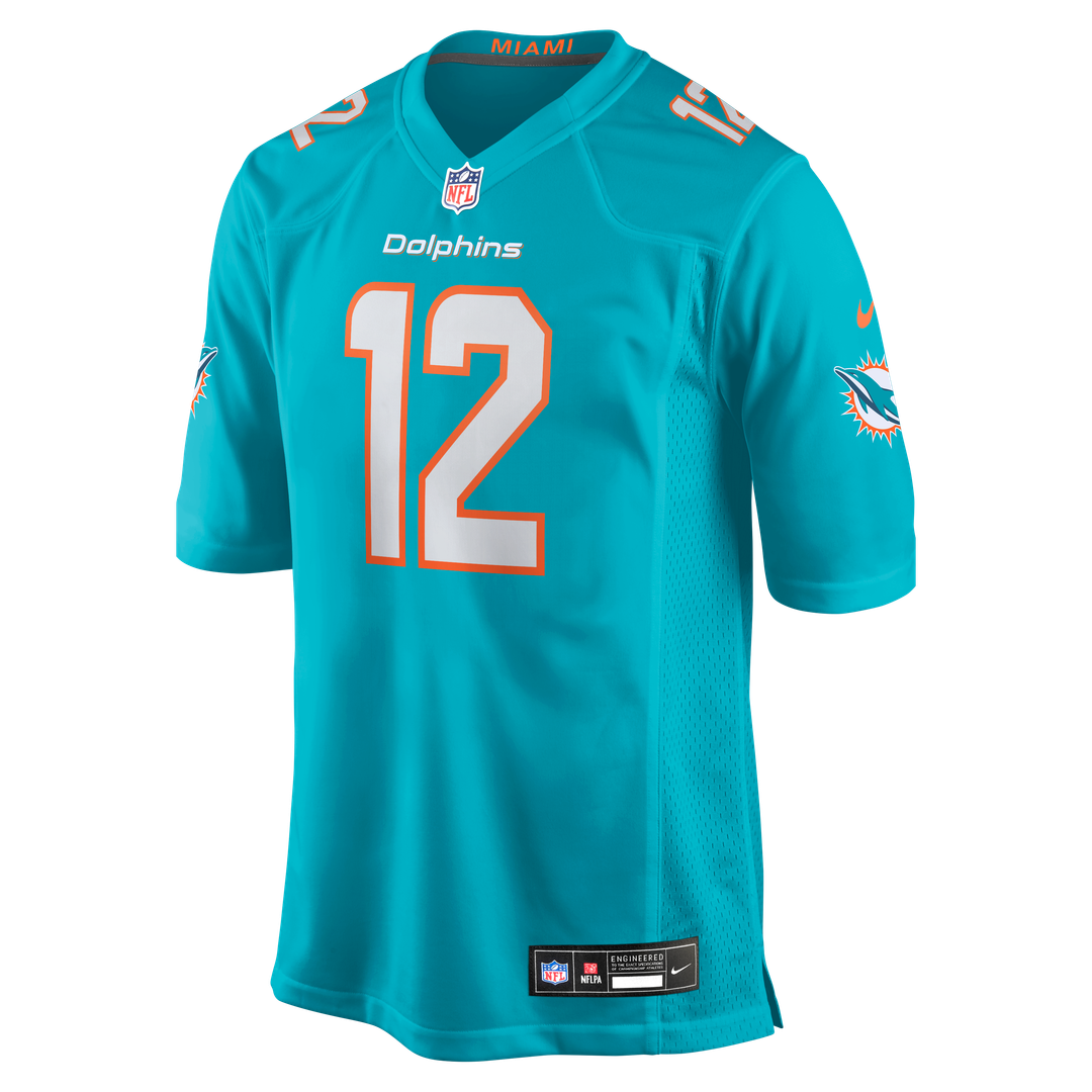 Bob Griese Miami Dolphins Game Retired Player Jersey - Aqua