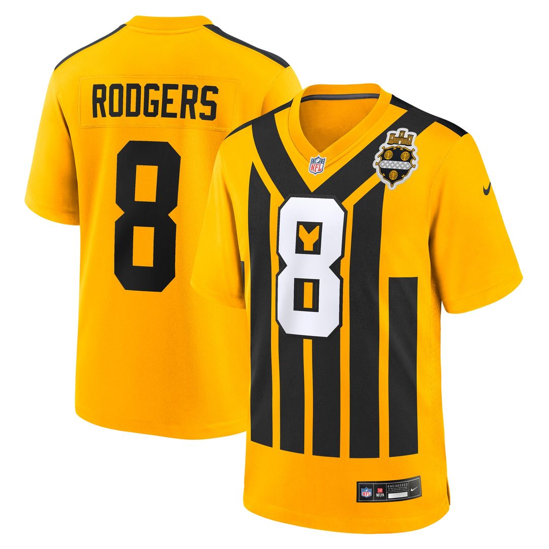 Aaron Rodgers Pittsburgh Steelers Game Jersey - Black