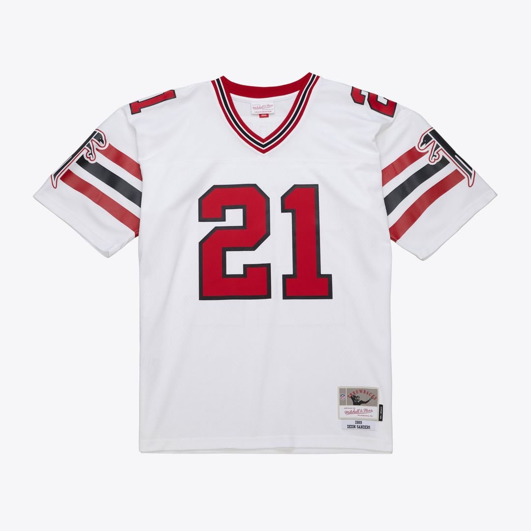 Deion Sanders Atlanta Falcons 1989 Legacy Replica Jersey - White