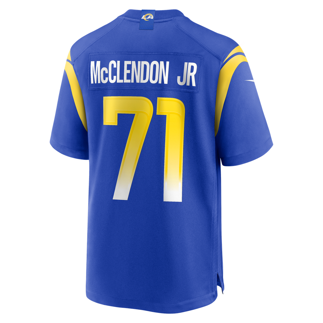 Warren McClendon Jr. Los Angeles Rams Team Game Jersey - Royal