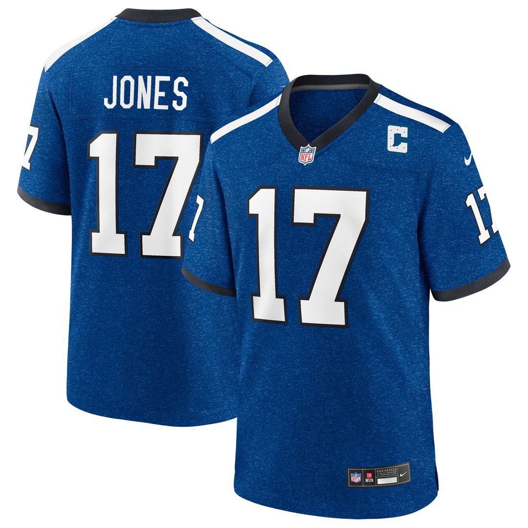 Daniel Jones Indianapolis Colts Alternate 2 Indiana Nights Game Jersey - Heather Royal