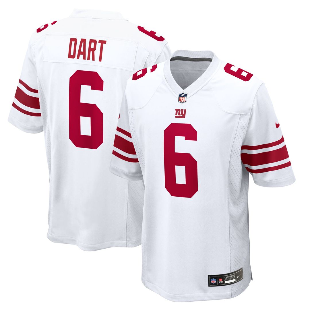 Jaxson Dart New York Giants Alternate Century Red Game Jersey - Red