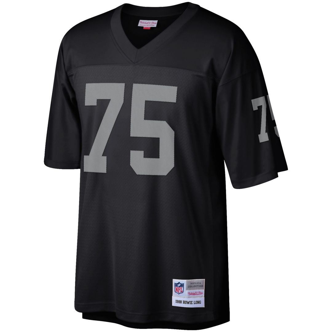 Howie Long Las Vegas Raiders Retired Player Legacy Replica Jersey - Black