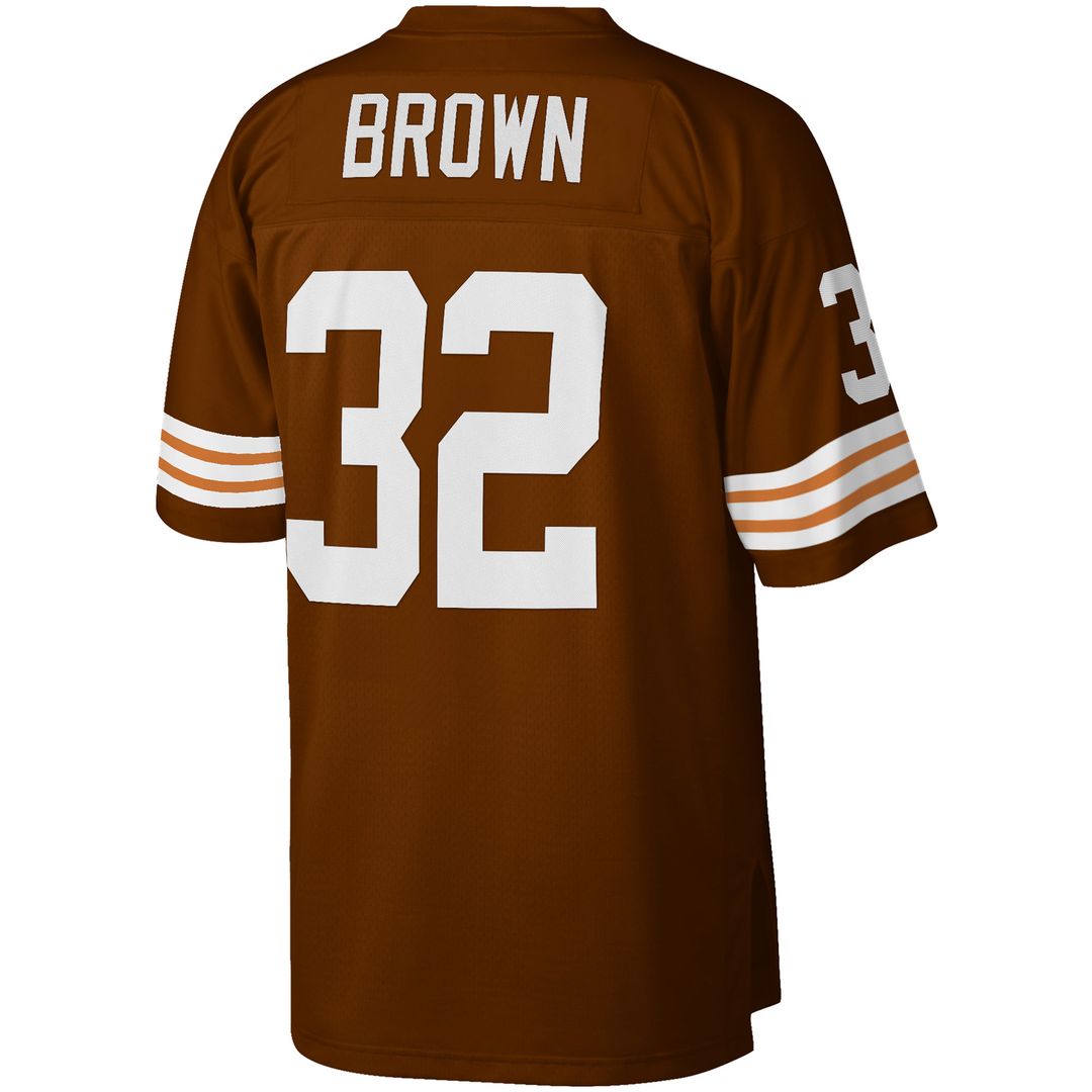 Jim Brown Cleveland Browns Big & Tall 1963 Retired Player Replica Jersey - Brown