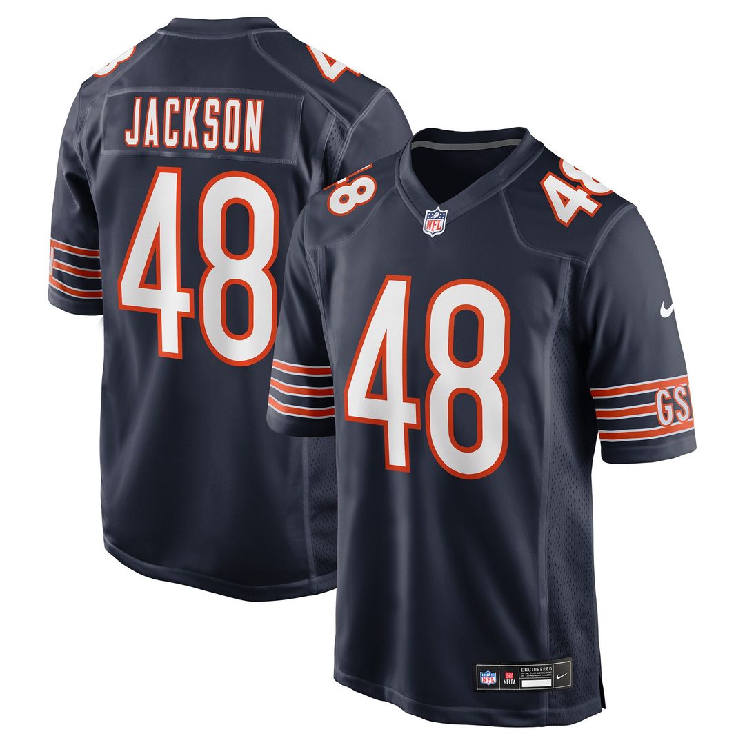 D'Marco Jackson Chicago Bears Team Game Jersey - Navy