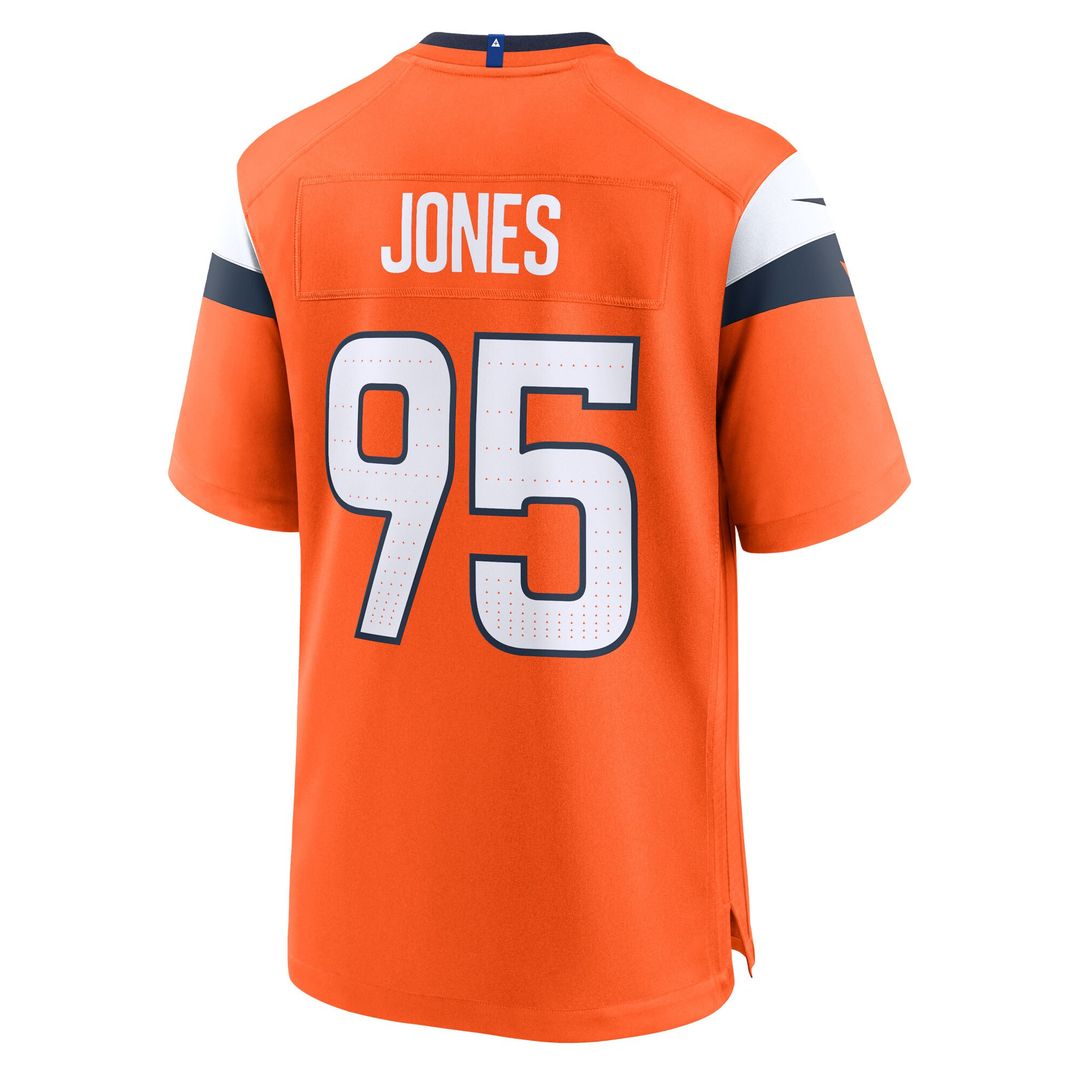 Sai'vion Jones Denver Broncos Team Game Jersey - Orange