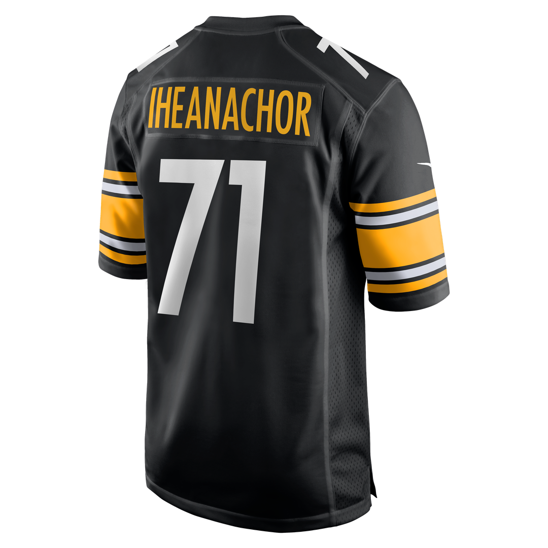 Max Iheanachor Pittsburgh Steelers 2026 NFL Draft First Round Pick No. 21 Team Game Jersey - Black