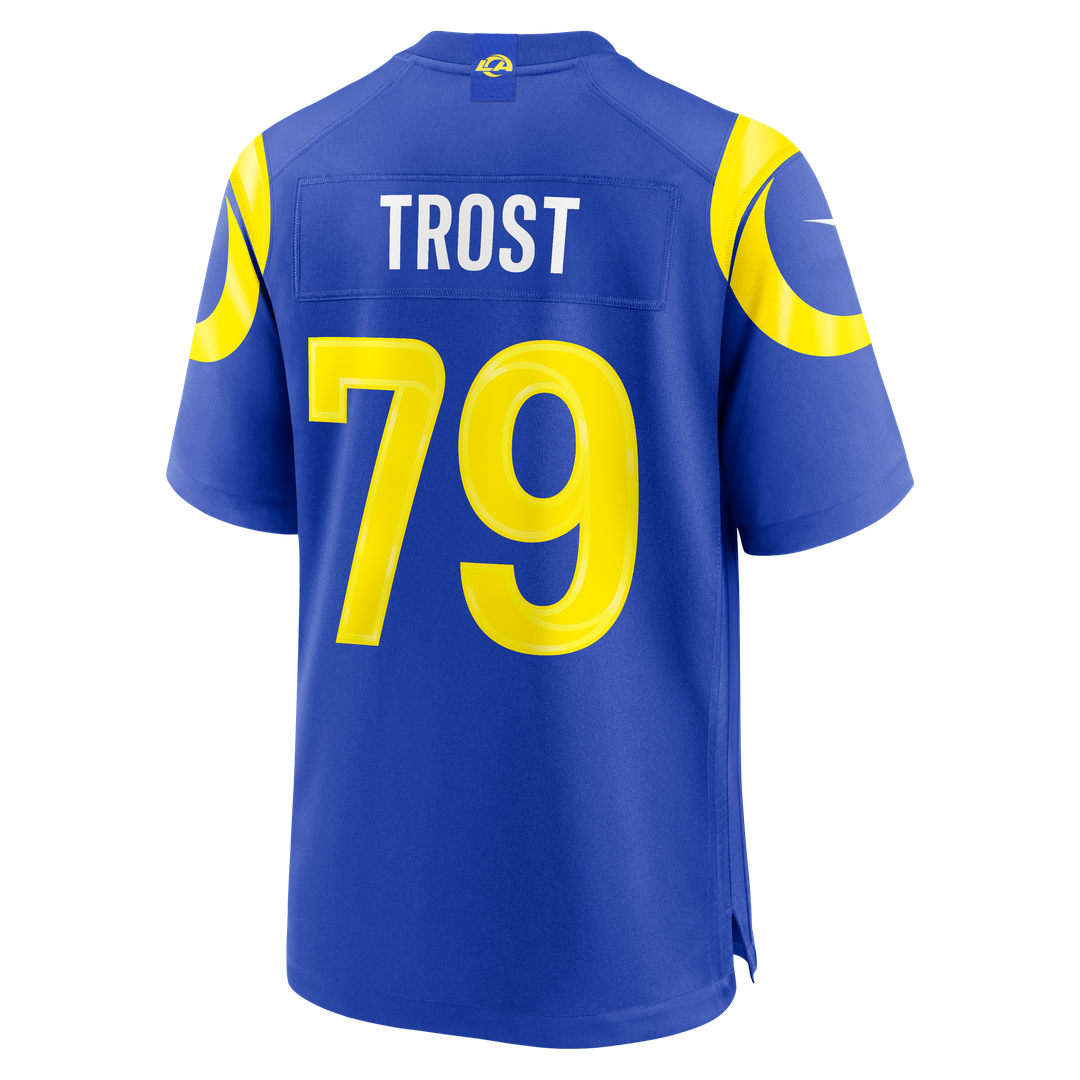 Keagen Trost Los Angeles Rams Team Game Jersey - Royal