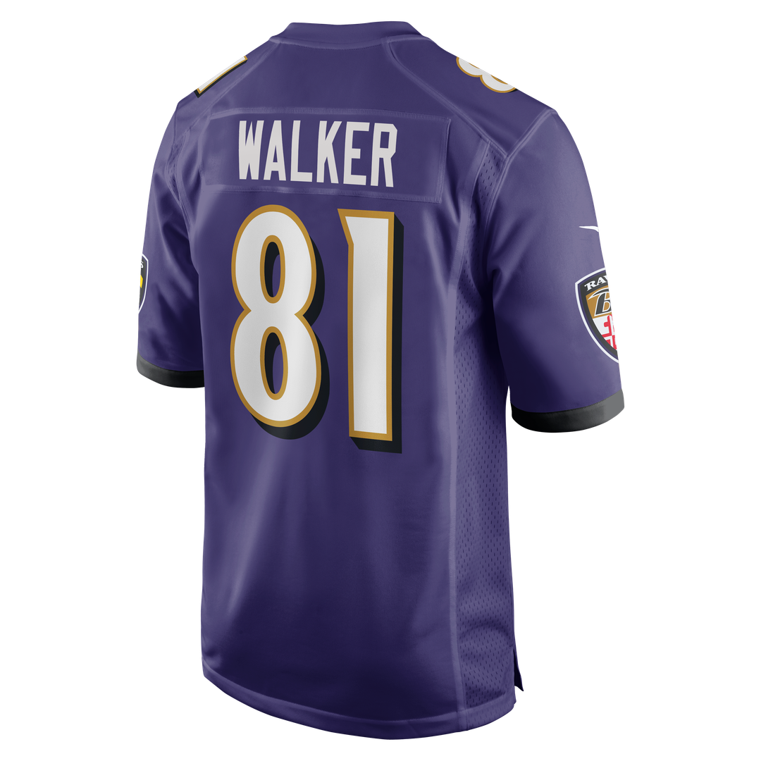Devontez Walker Baltimore Ravens Team Game Jersey - Purple