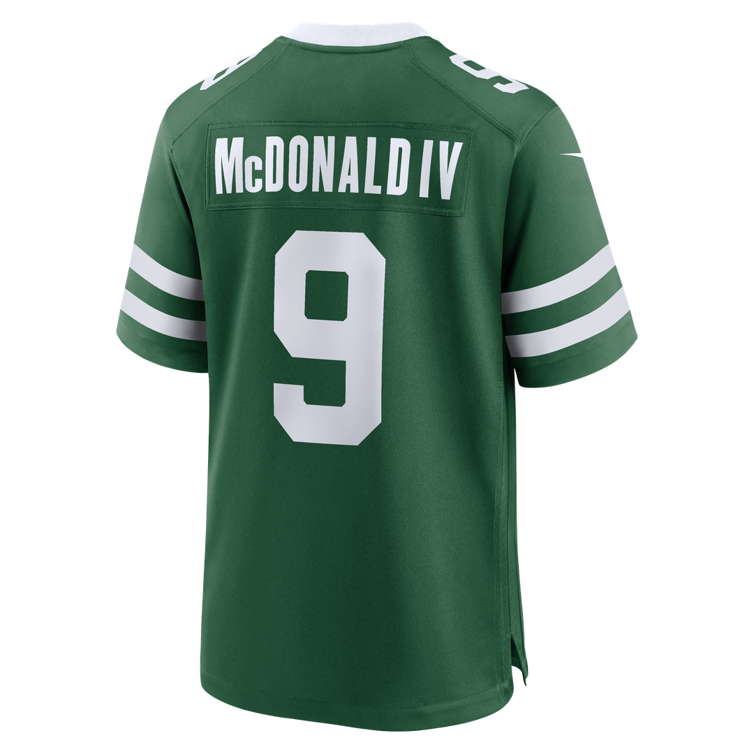 Will McDonald IV New York Jets Alternate Game Jersey - Legacy Black