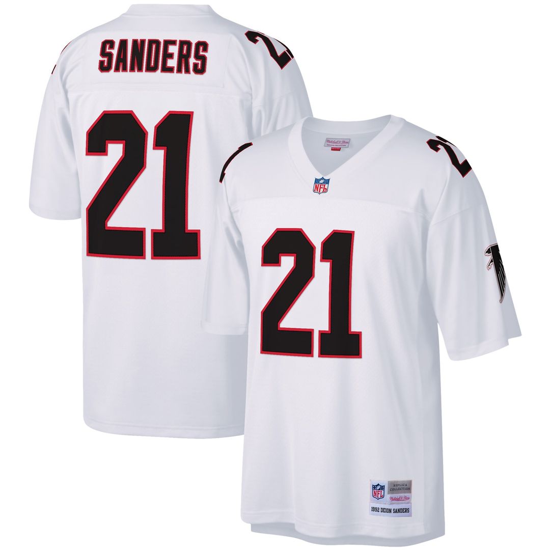 Deion Sanders Atlanta Falcons Legacy Replica Jersey - White