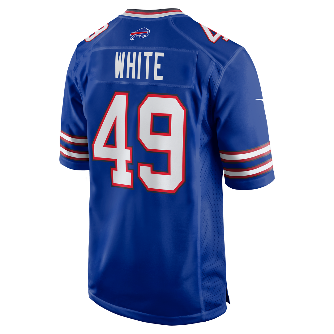 DaShaun White Buffalo Bills Team Game Jersey - Royal