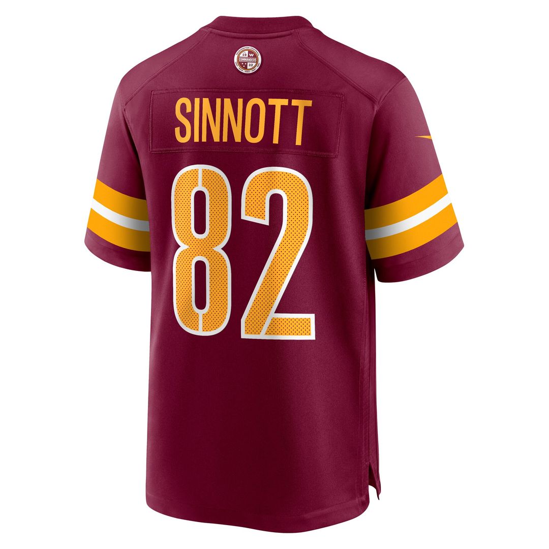 Ben Sinnott Washington Commanders Game Jersey - Burgundy