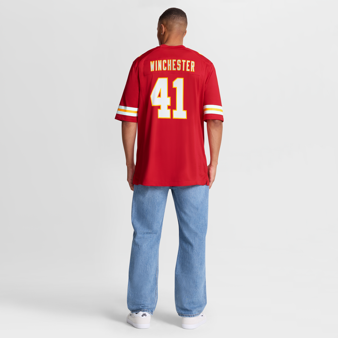 James Winchester Kansas City Chiefs Game Jersey - Red