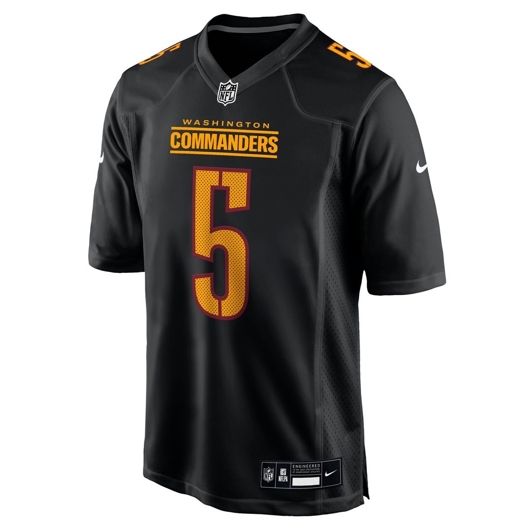 Jayden Daniels Washington Commanders Fashion Jersey - Carbon Black