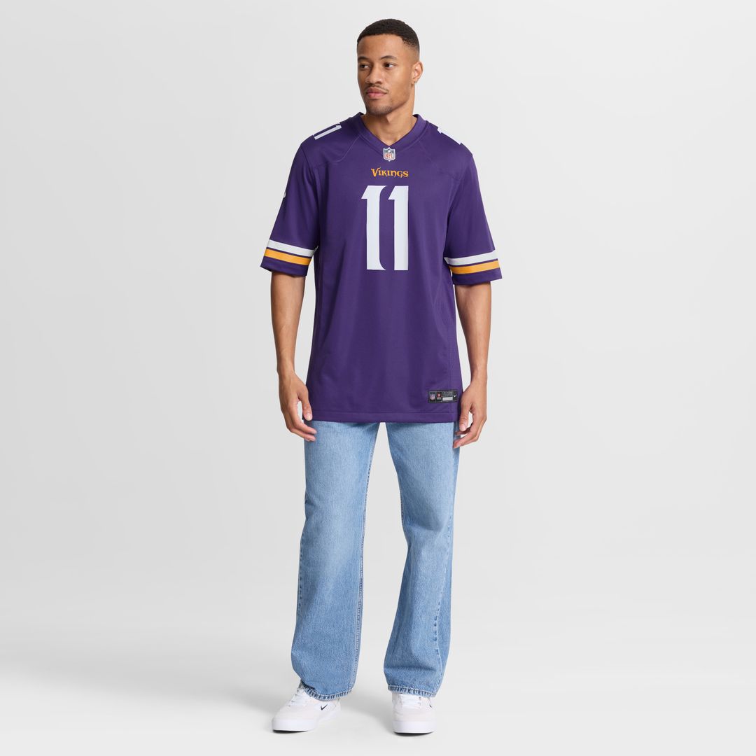 Carson Wentz Minnesota Vikings Team Game Jersey - Purple
