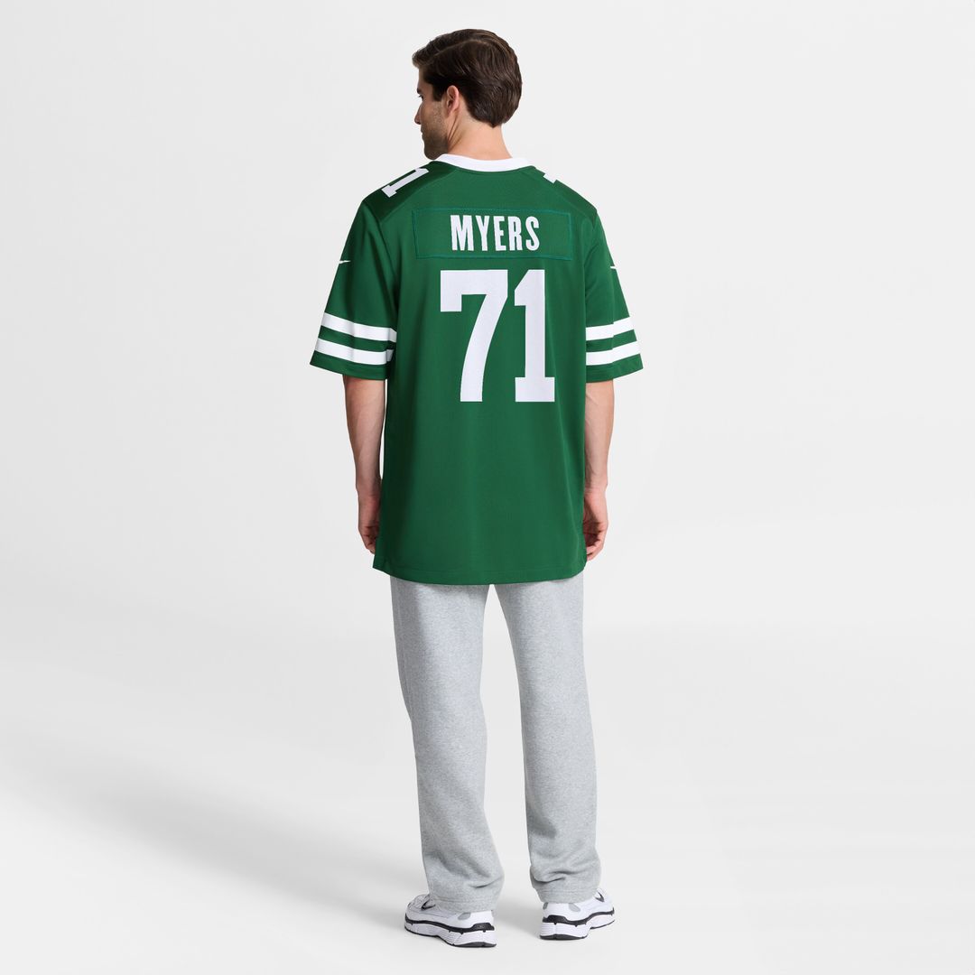 Josh Myers New York Jets Team Game Jersey - Legacy Green