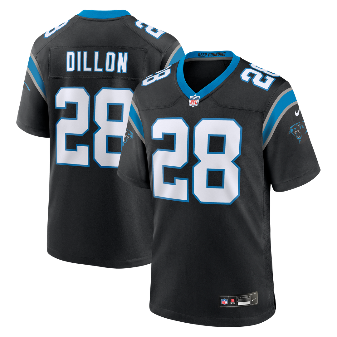 AJ Dillon Carolina Panthers Team Game Jersey - Black