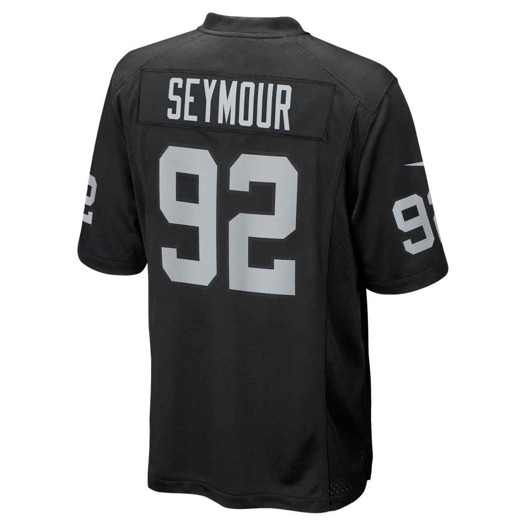 Richard Seymour Las Vegas Raiders Retired Player Game Jersey - Black