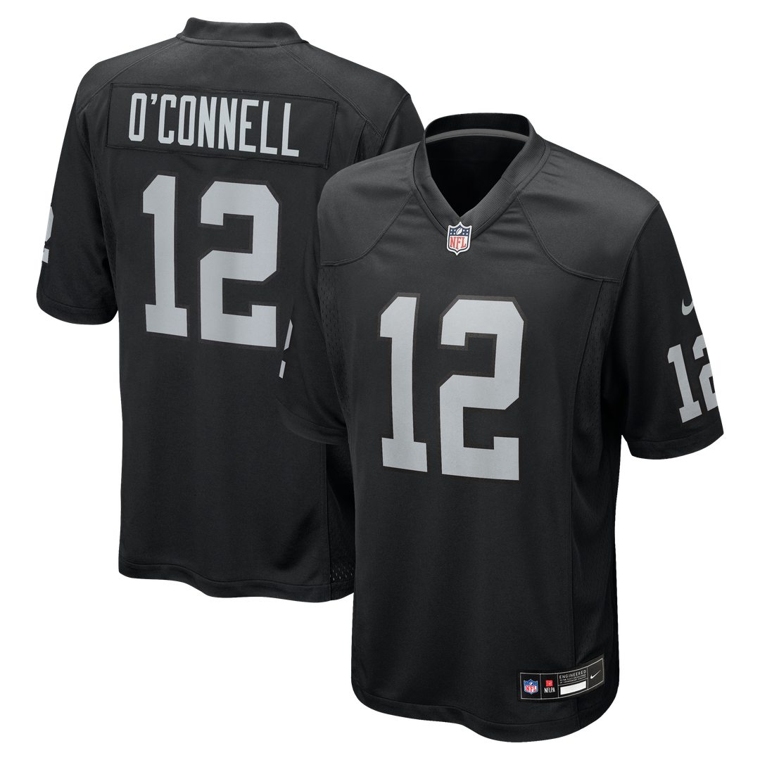Aidan O'Connell Las Vegas Raiders Team Game Jersey - Black