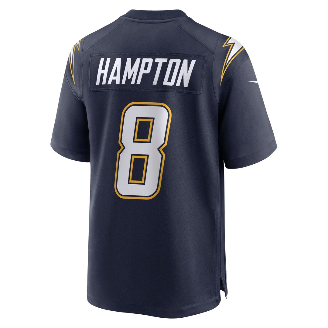 Omarion Hampton Los Angeles Chargers Alternate Super Chargers Game Player Jersey - Navy