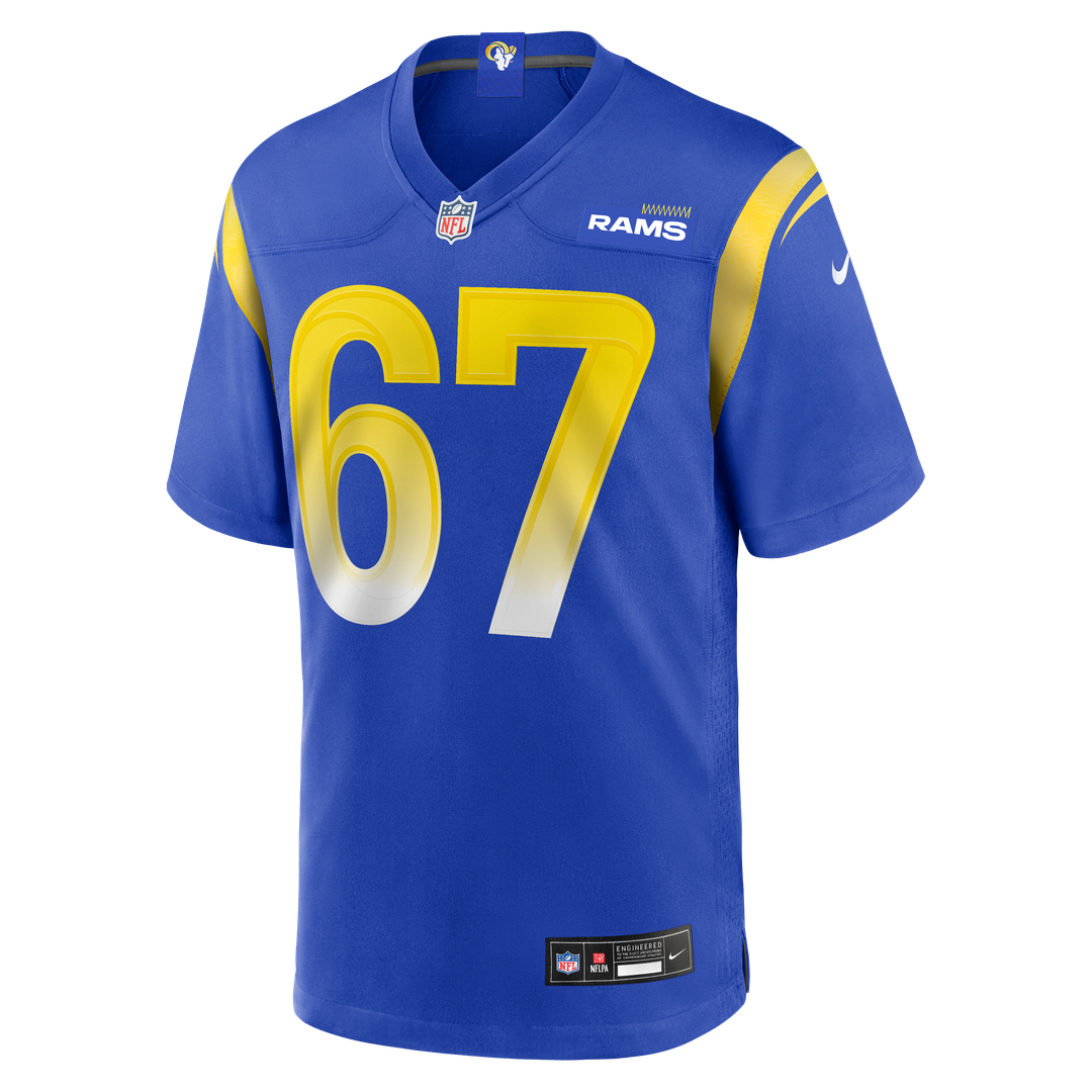 Justin Dedich Los Angeles Rams Game Jersey - Royal