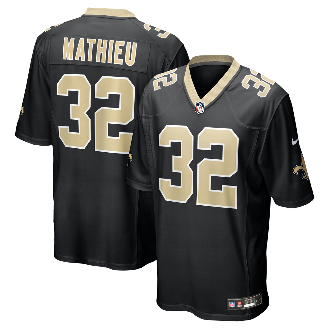 Tyrann Mathieu New Orleans Saints Game Jersey - Black