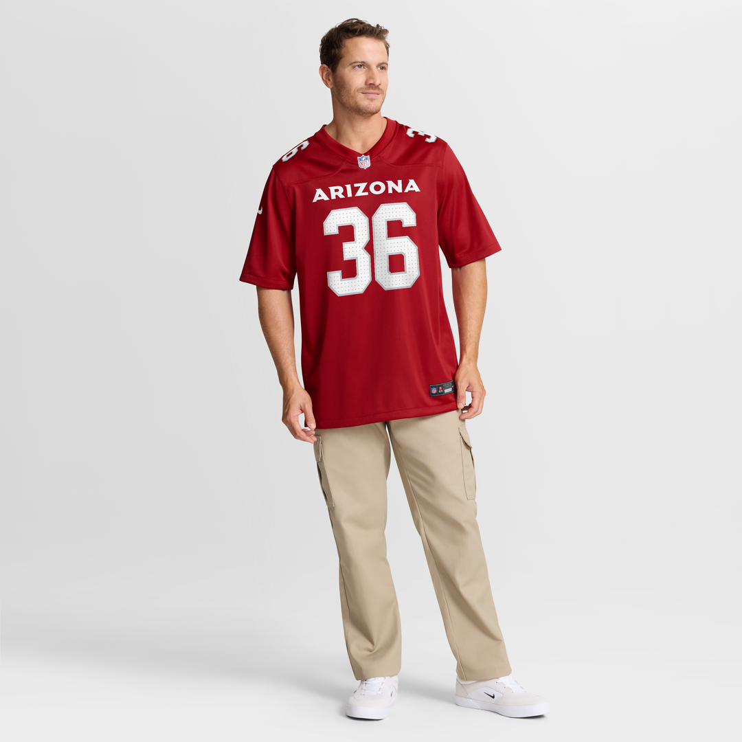 Kitan Crawford Arizona Cardinals Team Game Jersey - Cardinal