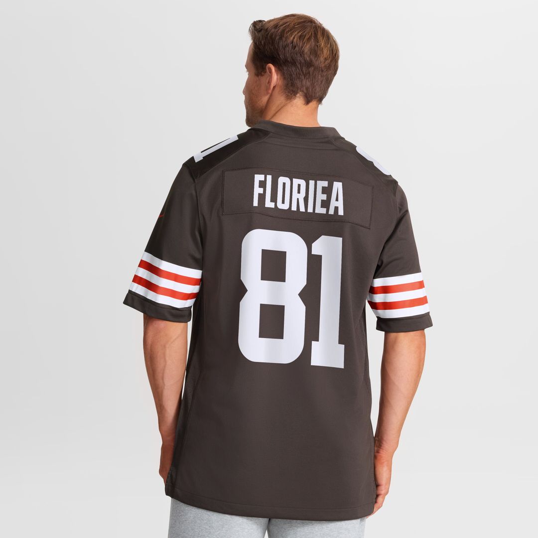 Luke Floriea Cleveland Browns Team Game Jersey - Brown