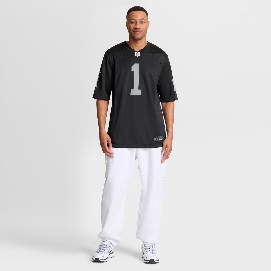 Number 1 Groom Las Vegas Raiders Game Jersey - Black