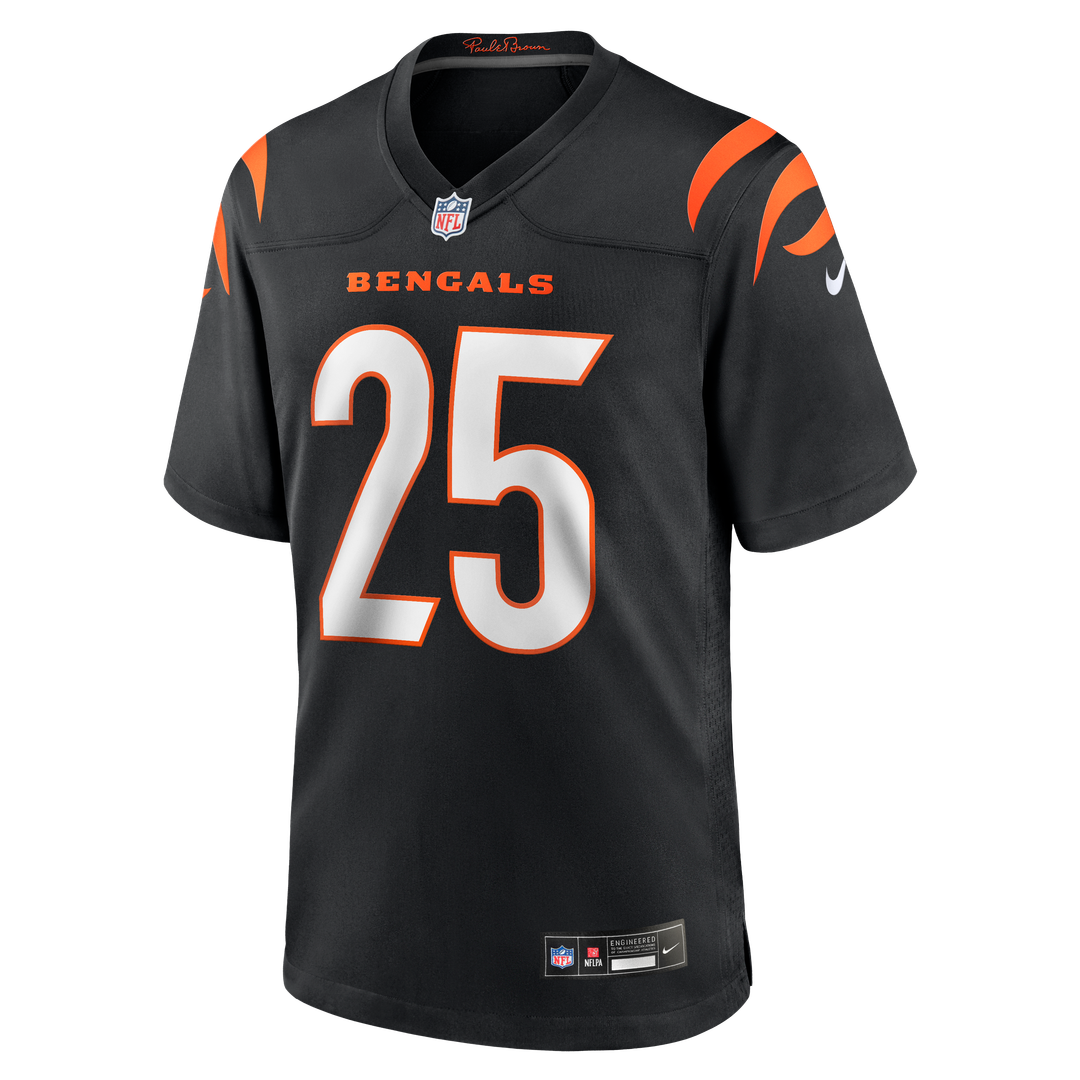 Tahj Brooks Cincinnati Bengals Team Game Jersey - Black