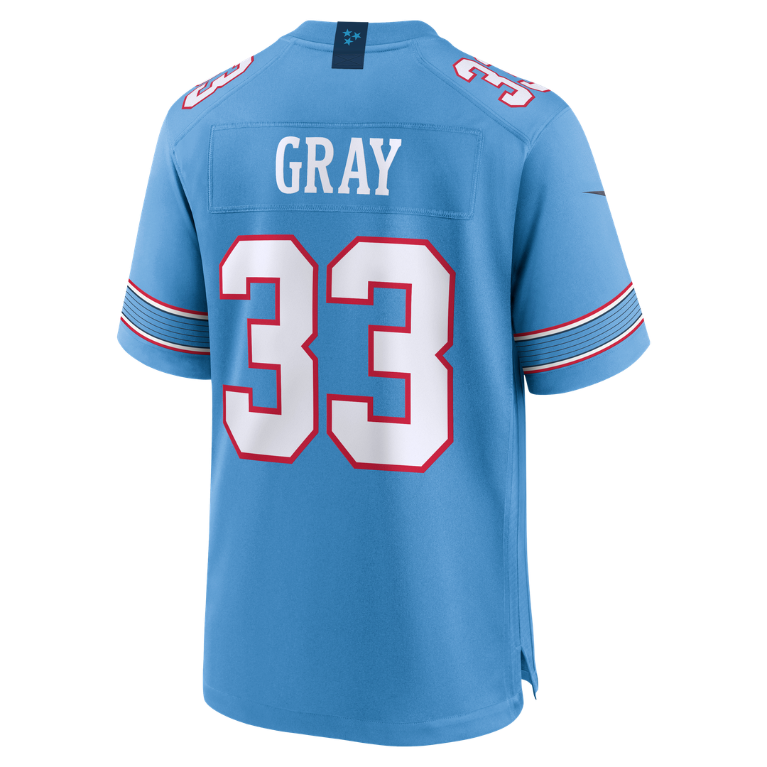 Cedric Gray Tennessee Titans Game Jersey - Light Blue
