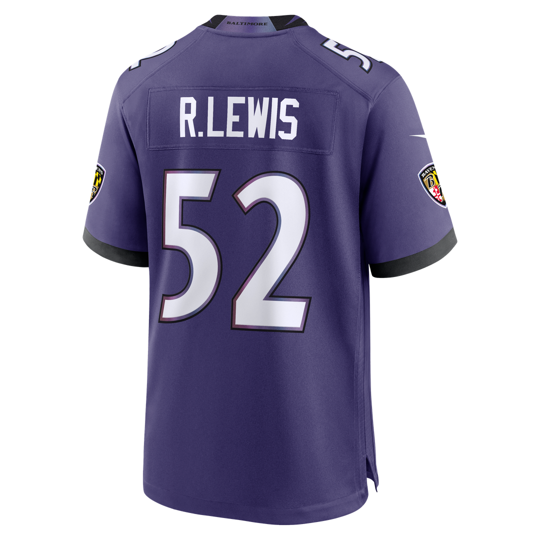 Ray Lewis Baltimore Ravens Team Retired Player Game Jersey - Purple