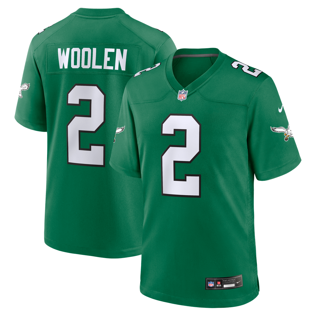 Tariq Woolen Philadelphia Eagles Alternate Game Jersey - Kelly Green