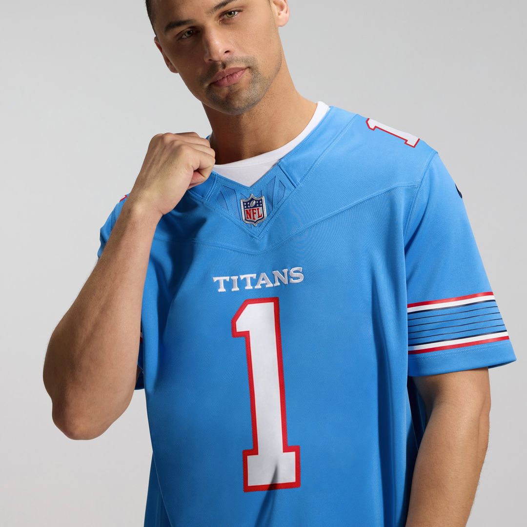 Cameron Ward Tennessee Titans Vapor F.U.S.E. Stitched Limited Jersey - Light Blue