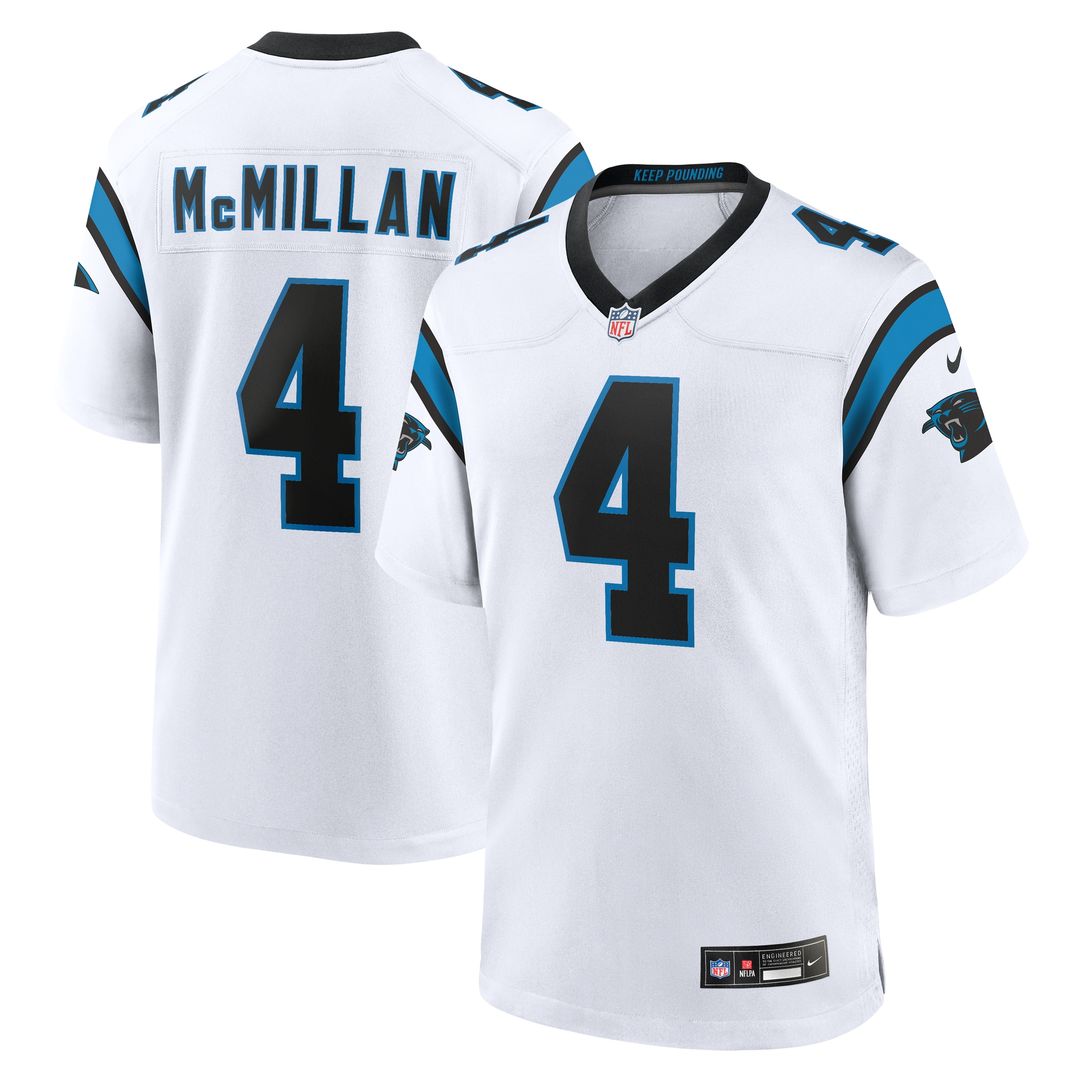 Tetairoa McMillan Carolina Panthers Game Jersey - White