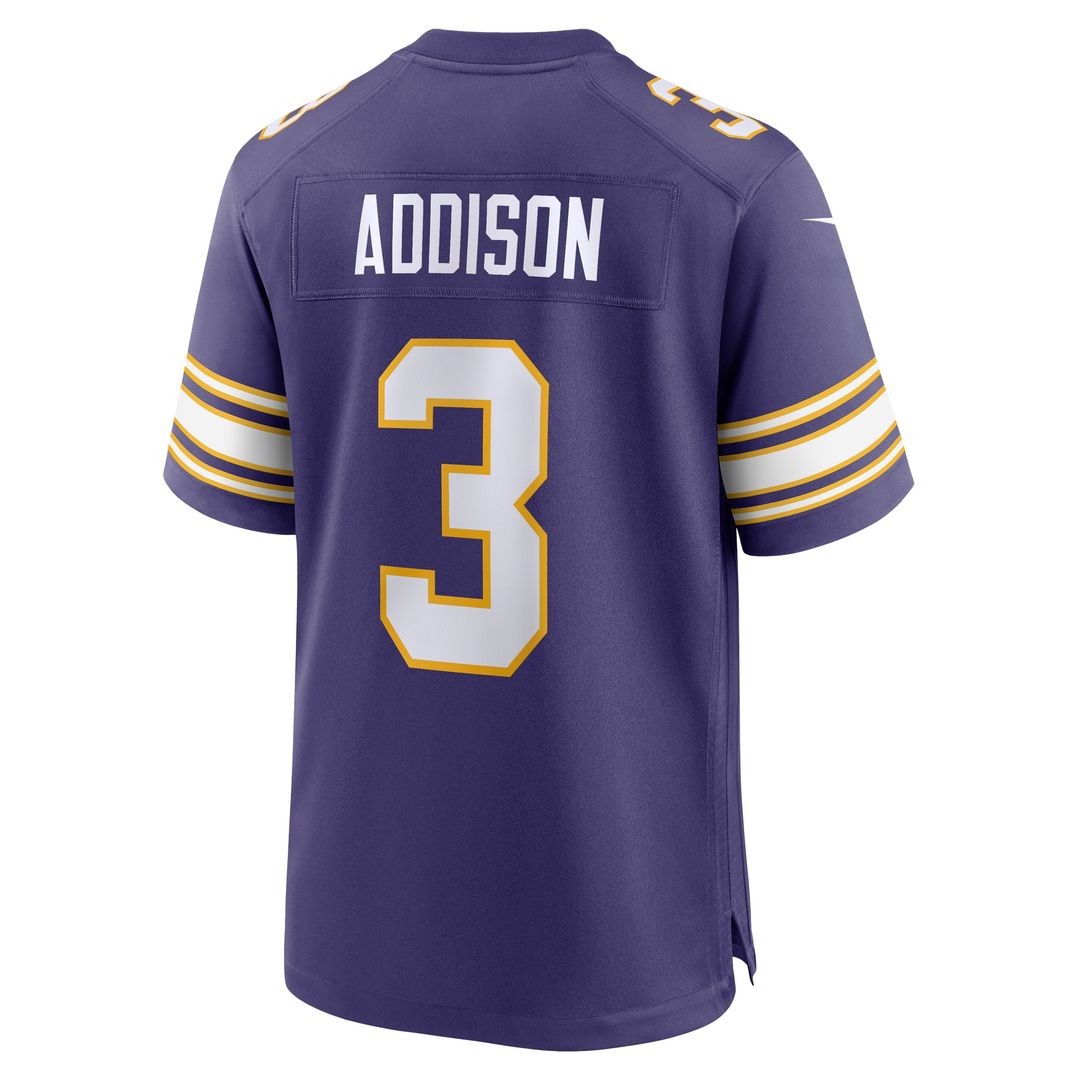 Addison Minnesota Vikings Away Game Jersey - White