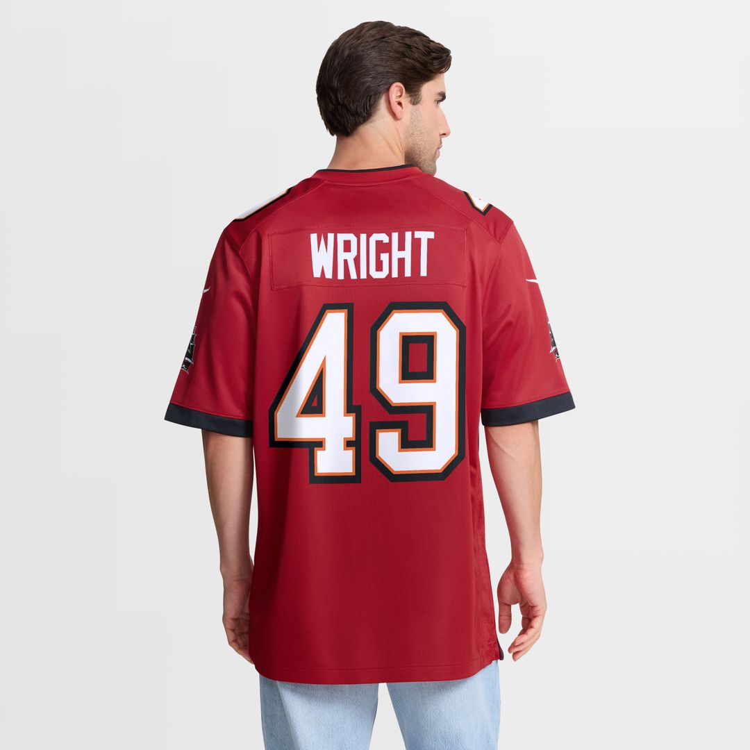 Owen Wright Tampa Bay Buccaneers Team Game Jersey - Red