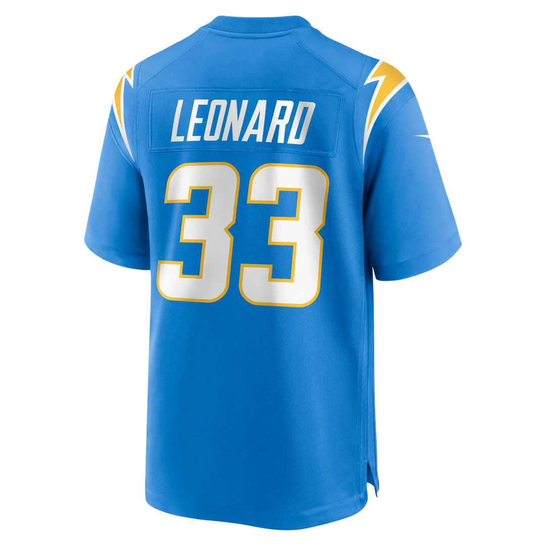 Deane Leonard Los Angeles Chargers Game Player Jersey - Powder Blue