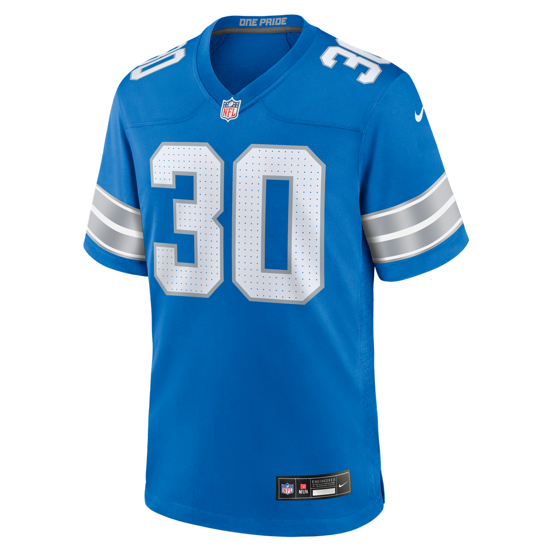 Khalil Dorsey Detroit Lions Team Game Jersey - Blue