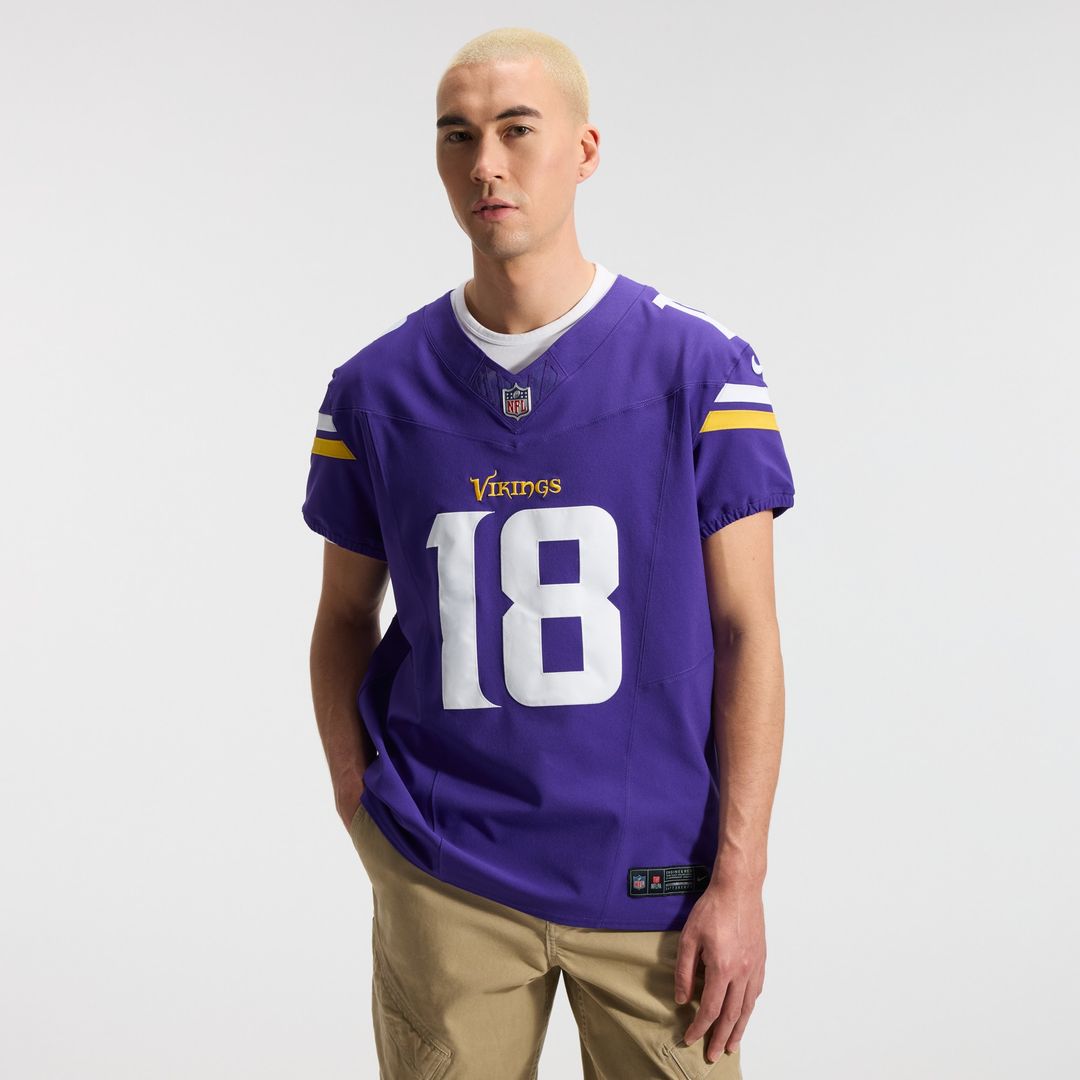 Justin Jefferson Minnesota Vikings Vapor F.U.S.E. Elite Jersey - Purple