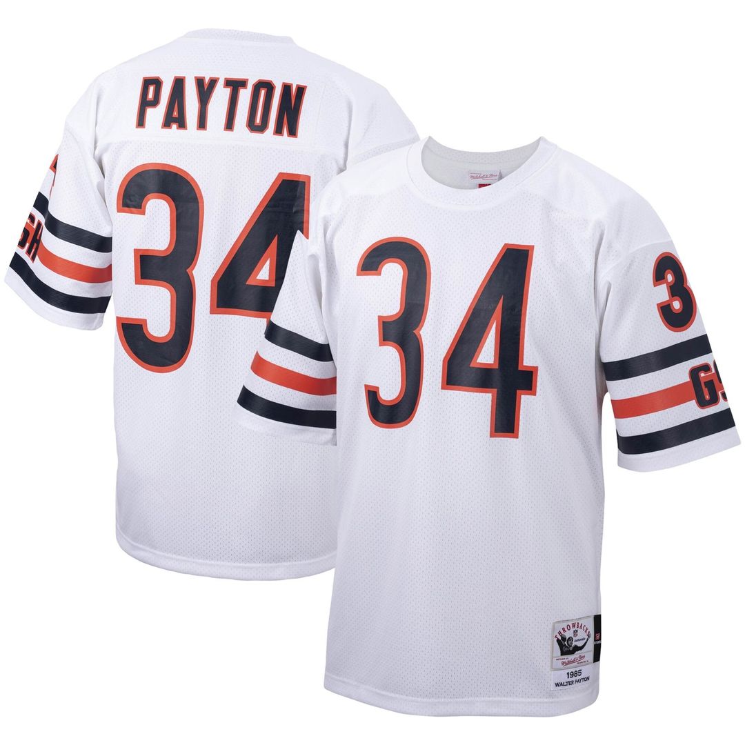 Walter Payton Chicago Bears Big & Tall 1985 Retired Player Replica Jersey - White