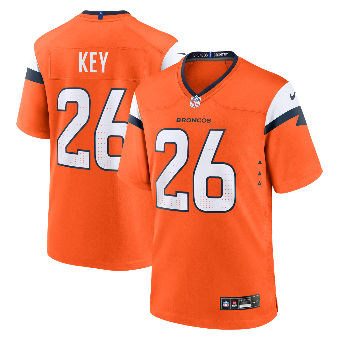Devon Key Denver Broncos Team Game Jersey - Orange