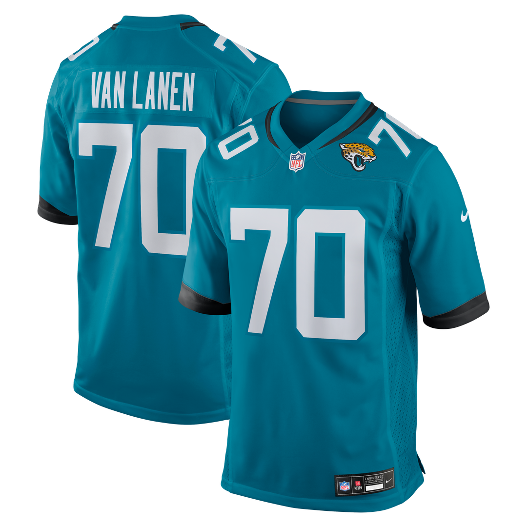 Cole Van Lanen Jacksonville Jaguars Game Player Jersey - Teal