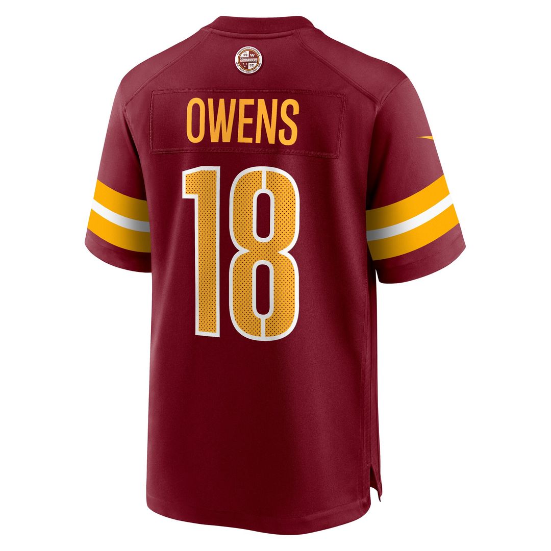 Tyler Owens Washington Commanders Team Game Jersey - Burgundy