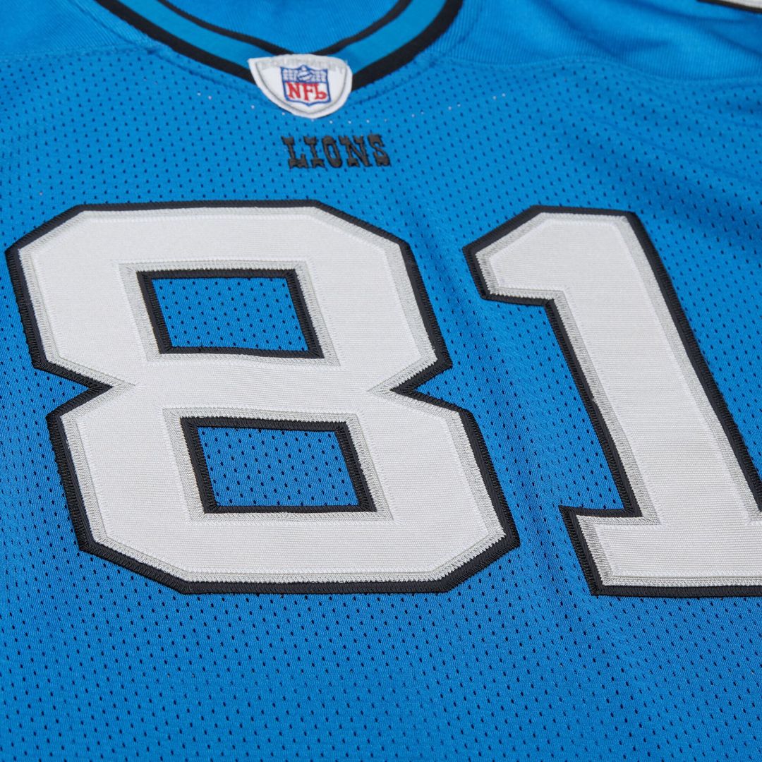 Calvin Johnson Detroit Lions 2007 Authentic Throwback Retired Player Jersey - Blue