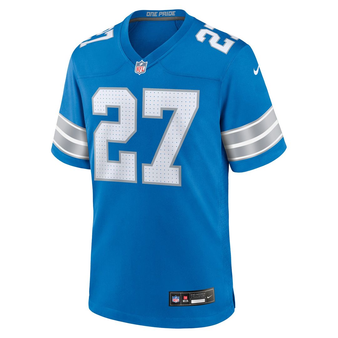 Arthur Maulet Detroit Lions Team Game Jersey - Blue