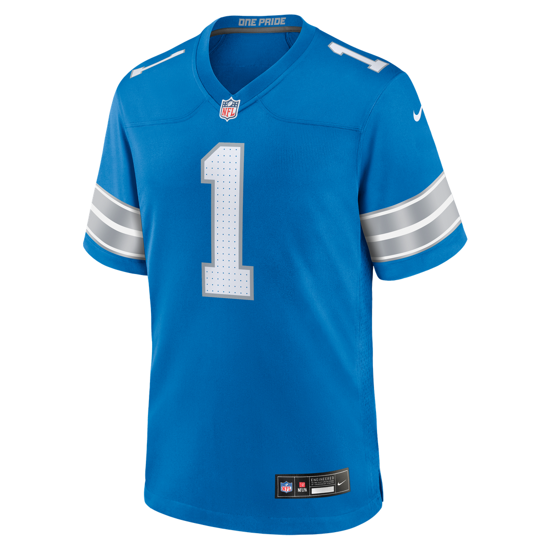 Blake Miller Detroit Lions 2026 NFL Draft First Round Pick No. 17 Team Game Jersey - Blue