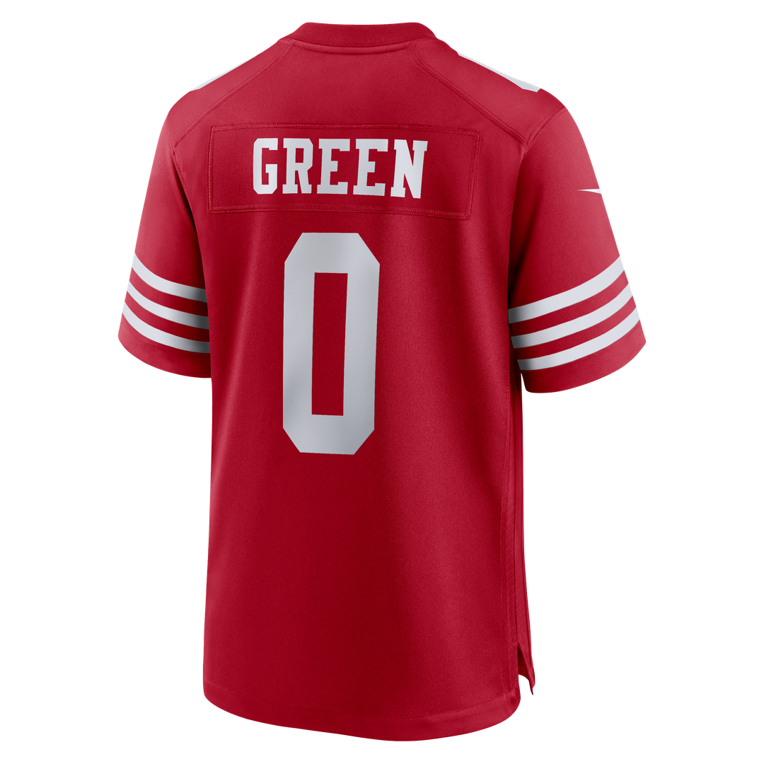 Renardo Green San Francisco 49ers Game Jersey - Scarlet